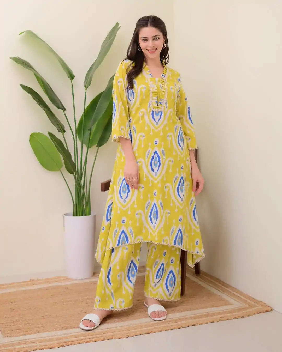 MF 752 Yellow Color Rayon Wood With Print Salwar Suit Casual, Wedding, Party, Festive, Events Etc.4-6 Working Days@ 1549/-only | Casual Suits, Jump Suits, Creative suits, Designer Suits, Palazzo Suits, Party Wear Suits, Patiala Suits, Salwar suit, Straight Suits