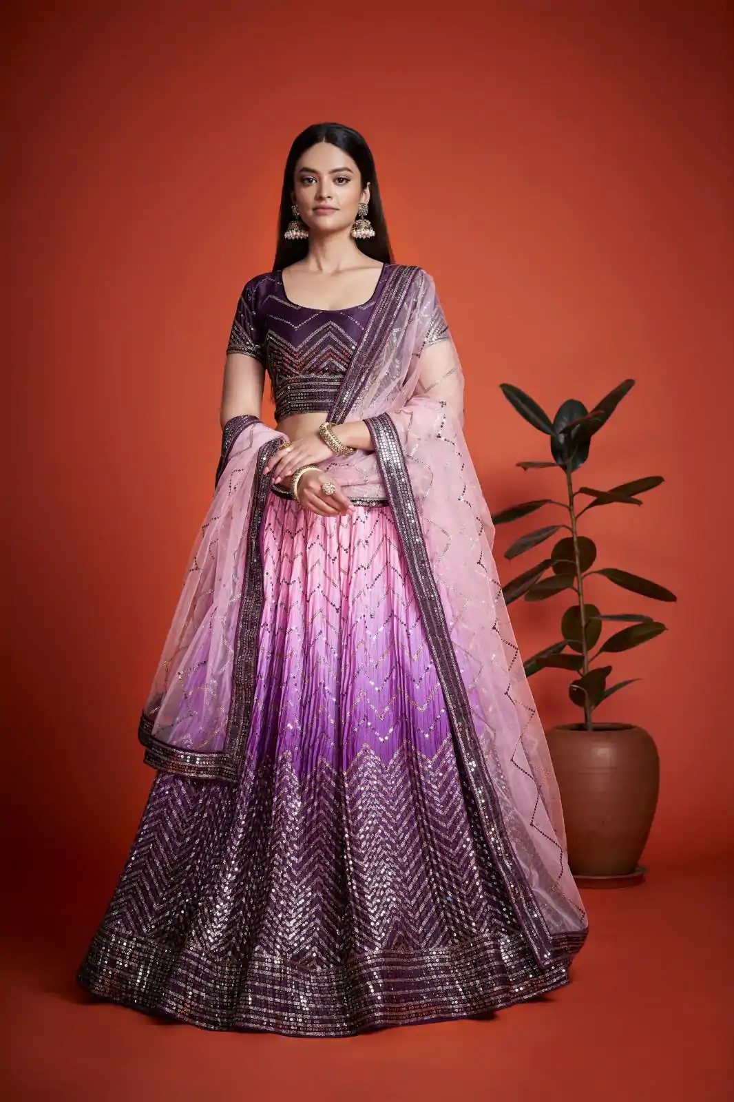 RC 266 Purple Color Chinon Embroidery and Sequins Lehenga Choli Wedding, Party, Festive, Events Etc. Delivery 4-6 Working Days Rs 2399 | Creative Lehenga, Bollywood Lehenga, Designer Lehenga, Embroidered Lehenga, Lehenga, Party Wear Lehenga