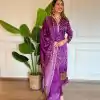MF 751 Violet Color Chinon Silk Wide Digital Print Coding Work Salwar Suit Casual, Wedding, Party, Festive, Events Etc.4-6 Working Days@ 1599/-only | Casual Suits, Jump Suits, Creative suits, Designer Suits, Palazzo Suits, Party Wear Suits, Patiala Suits, Salwar suit, Straight Suits