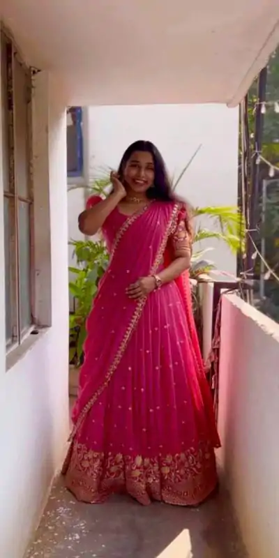 RC 269 Red Color Georgette Embroidery And Sequins Work Lehenga Choli Wedding, Party, Festive, Events Etc. Delivery 4-6 Working Days Rs 1999 | Creative Lehenga, Bollywood Lehenga, Designer Lehenga, Embroidered Lehenga, Lehenga, Party Wear Lehenga