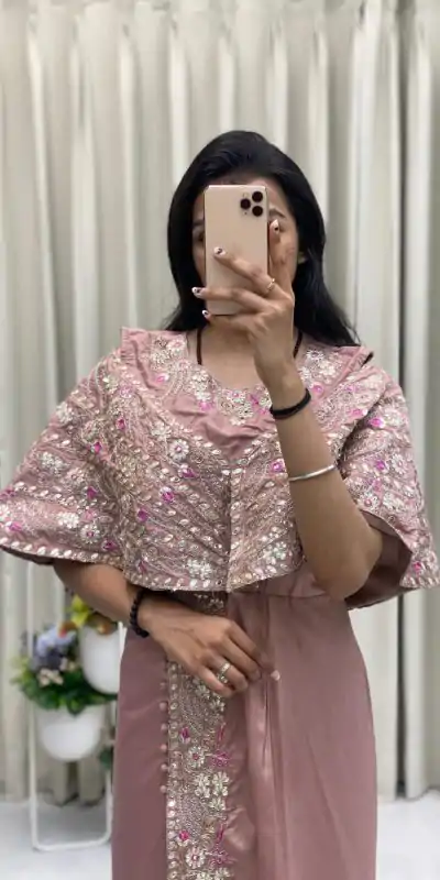 BE 327 Light Pink Color Crepe Silk Sequence Embroidery Foil Paper Work Salwar Suit Casual, Wedding, Party, Festive, Events Etc.4-6 Working Days@ 1899/-only | Casual Suits, Jump Suits, Creative suits, Designer Suits, Palazzo Suits, Party Wear Suits, Patiala Suits, Salwar suit, Straight Suits