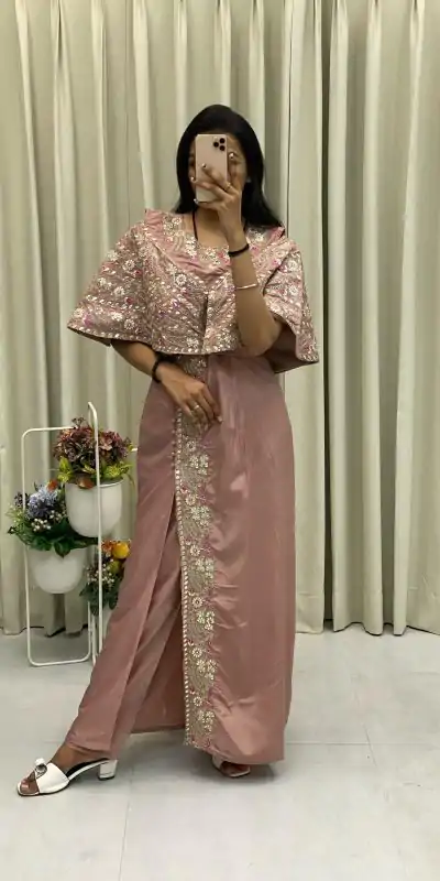 BE 327 Light Pink Color Crepe Silk Sequence Embroidery Foil Paper Work Salwar Suit Casual, Wedding, Party, Festive, Events Etc.4-6 Working Days@ 1899/-only | Casual Suits, Jump Suits, Creative suits, Designer Suits, Palazzo Suits, Party Wear Suits, Patiala Suits, Salwar suit, Straight Suits