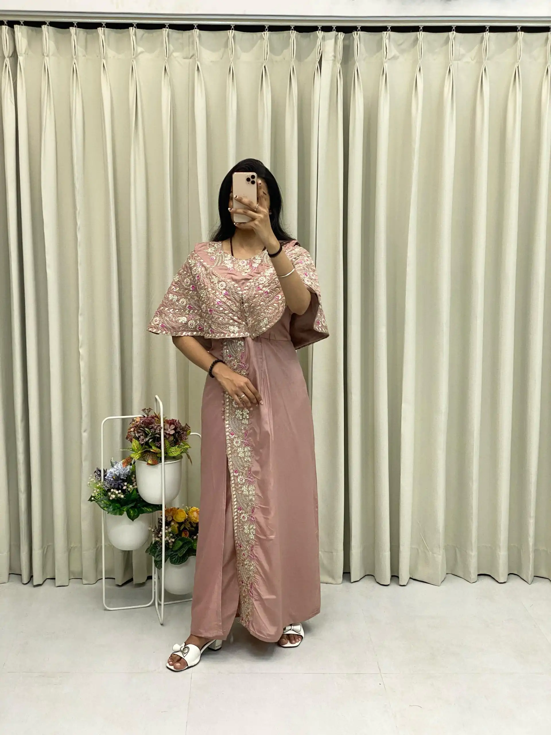 BE 327 Light Pink Color Crepe Silk Sequence Embroidery Foil Paper Work Salwar Suit Casual, Wedding, Party, Festive, Events Etc.4-6 Working Days@ 1899/-only | Casual Suits, Jump Suits, Creative suits, Designer Suits, Palazzo Suits, Party Wear Suits, Patiala Suits, Salwar suit, Straight Suits