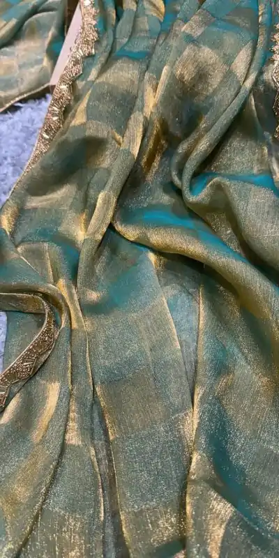 KF Arrival Green Color Fendi Chiffon Pattern Hand Work Lace Saree Casual, Wedding, Festive, Events . Expected Delivery  4-6 Working Days @1999/- only                                                                                                                                             | Embroidered Sarees, Bollywood Sarees, Creative Sarees, Designer Sarees, Ethnic Saree, Modern Digital sarees, Party Wear Sarees, Sarees