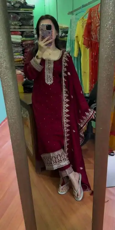 SRK 5236 Black Color Faux Georgette With Embroidery Sequence Work Salwar Suit , Wedding, Party, Festive, Events Etc.4-6 Working Days@ 1899/-only | Casual Suits, Jump Suits, Creative suits, Designer Suits, Palazzo Suits, Party Wear Suits, Patiala Suits, Salwar suit, Straight Suits