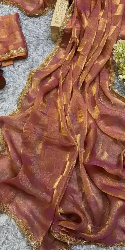 KF Arrival Peach Color Fendi Chiffon Pattern Hand Work Lace Saree Casual, Wedding, Festive, Events . Expected Delivery  4-6 Working Days @1999/- only                                                                                                                                             | Embroidered Sarees, Bollywood Sarees, Creative Sarees, Designer Sarees, Ethnic Saree, Modern Digital sarees, Party Wear Sarees, Sarees