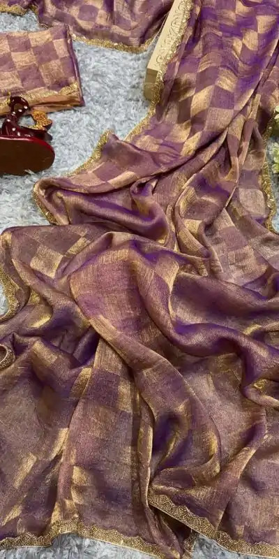 KF Arrival Wine Color Fendi Chiffon Pattern Hand Work Lace Saree Casual, Wedding, Festive, Events . Expected Delivery  4-6 Working Days @1999/- only                                                                                                                                             | Embroidered Sarees, Bollywood Sarees, Creative Sarees, Designer Sarees, Ethnic Saree, Modern Digital sarees, Party Wear Sarees, Sarees