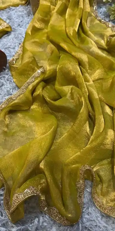KF Yellow Color Fendi Chiffon Pattern Hand Work Lace Saree Casual, Wedding, Festive, Events . Expected Delivery  4-6 Working Days @1999/- only                                                                                                                                             | Embroidered Sarees, Bollywood Sarees, Creative Sarees, Designer Sarees, Ethnic Saree, Modern Digital sarees, Party Wear Sarees, Sarees