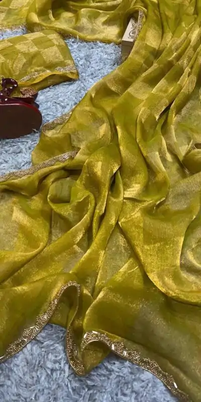 KF Yellow Color Fendi Chiffon Pattern Hand Work Lace Saree Casual, Wedding, Festive, Events . Expected Delivery  4-6 Working Days @1999/- only                                                                                                                                             | Embroidered Sarees, Bollywood Sarees, Creative Sarees, Designer Sarees, Ethnic Saree, Modern Digital sarees, Party Wear Sarees, Sarees