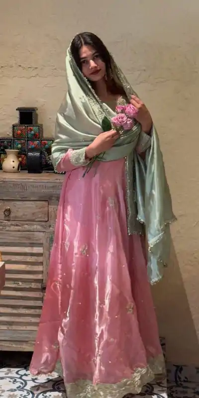 LG 1910 Peach Color Jimmy Choo Sequence Embroidery Rivet Moti Work Salwar Suit Casual, Wedding, Party, Festive, Events Etc.4-6 Working Days@ 2399/-only | Casual Suits, Jump Suits, Creative suits, Designer Suits, Palazzo Suits, Party Wear Suits, Patiala Suits, Salwar suit, Straight Suits