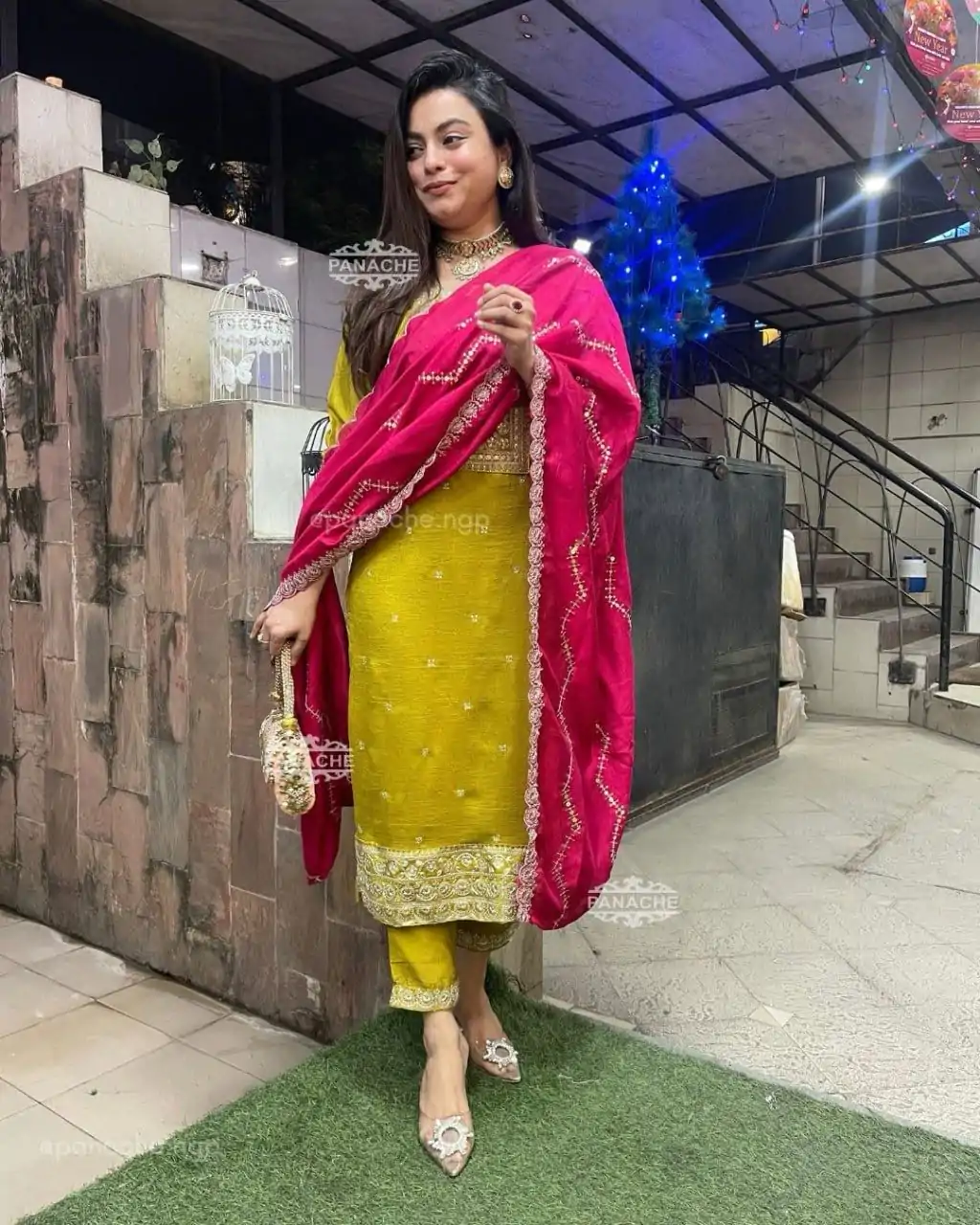 BE G82 Mahandi Chinon With Embroidery Work Salwar Suit Casual, Wedding, Party, Festive, Events Etc.4-6 Working Days@1849/-only | Casual Suits, Jump Suits, Creative suits, Designer Suits, Palazzo Suits, Party Wear Suits, Patiala Suits, Salwar suit, Straight Suits