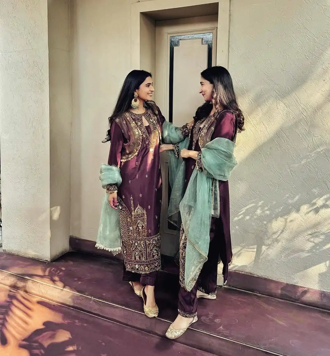 BE-318 Maroon Chinon Sequence Embroidery Work Salwar Suit  Casual, Wedding, Party, Festive, Events Etc.4-6 Working Days@ 2099/-only | Casual Suits, Jump Suits, Creative suits, Designer Suits, Palazzo Suits, Party Wear Suits, Patiala Suits, Salwar suit, Straight Suits