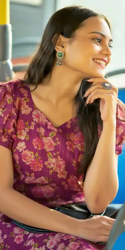 INLI Rashmika Wine Color Simmer Silk Office Wear Printed Kurti Casual, Wedding, Party, Festive, Events Etc. Expected Delivery 4-6 Working Days @1399/- | Bollywood Kurti, Creative Kurtis, Designer Kurti, Kurti, Party Wear Kurti, Selfie Kurti