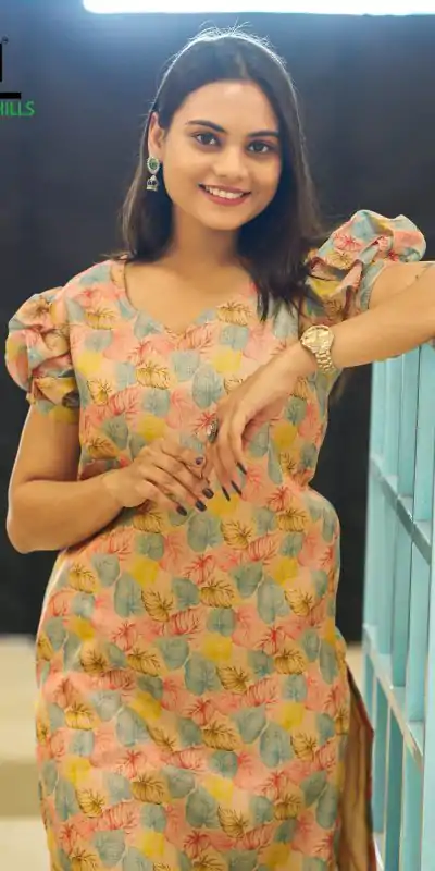 INLI Rashmika Yellow Color Simmer Silk Office Wear Printed Kurti Casual, Wedding, Party, Festive, Events Etc. Expected Delivery 4-6 Working Days @1399/- | Bollywood Kurti, Creative Kurtis, Designer Kurti, Kurti, Party Wear Kurti, Selfie Kurti