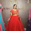 PC 333 Red Color Fox Georgette Embroidery Thread Work With Hand Pasting Mirror Lehenga Choli Wedding, Party, Festive, Events Delivery 4-6 Working Days @2129 | Creative Lehenga, Bollywood Lehenga, Designer Lehenga, Embroidered Lehenga, Lehenga, Party Wear Lehenga