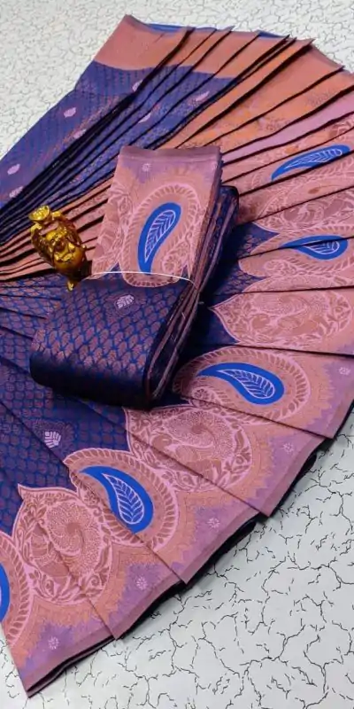 MS 471 Blue Color Soft Litchi Silk contrast border weaving design Saree Casual, Wedding, Festive, Events . Expected Delivery  4-6 Working Days @1399/- only | Embroidered Sarees, Bollywood Sarees, Creative Sarees, Designer Sarees, Ethnic Saree, Modern Digital sarees, Party Wear Sarees, Sarees