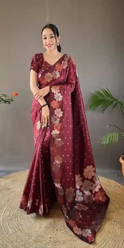 MS 482 Red Color Soft Litchi Silk Kubera Pattu Saree Casual, Wedding, Festive, Events . Expected Delivery  4-6 Working Days @1249/- only                                                                                                                                           | Embroidered Sarees, Bollywood Sarees, Creative Sarees, Designer Sarees, Ethnic Saree, Modern Digital sarees, Party Wear Sarees, Sarees