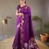 MS 482 Violet Color Soft Litchi Silk Kubera Pattu Saree Casual, Wedding, Festive, Events . Expected Delivery  4-6 Working Days @1249/- only                                                                                                                                           | Embroidered Sarees, Bollywood Sarees, Creative Sarees, Designer Sarees, Ethnic Saree, Modern Digital sarees, Party Wear Sarees, Sarees