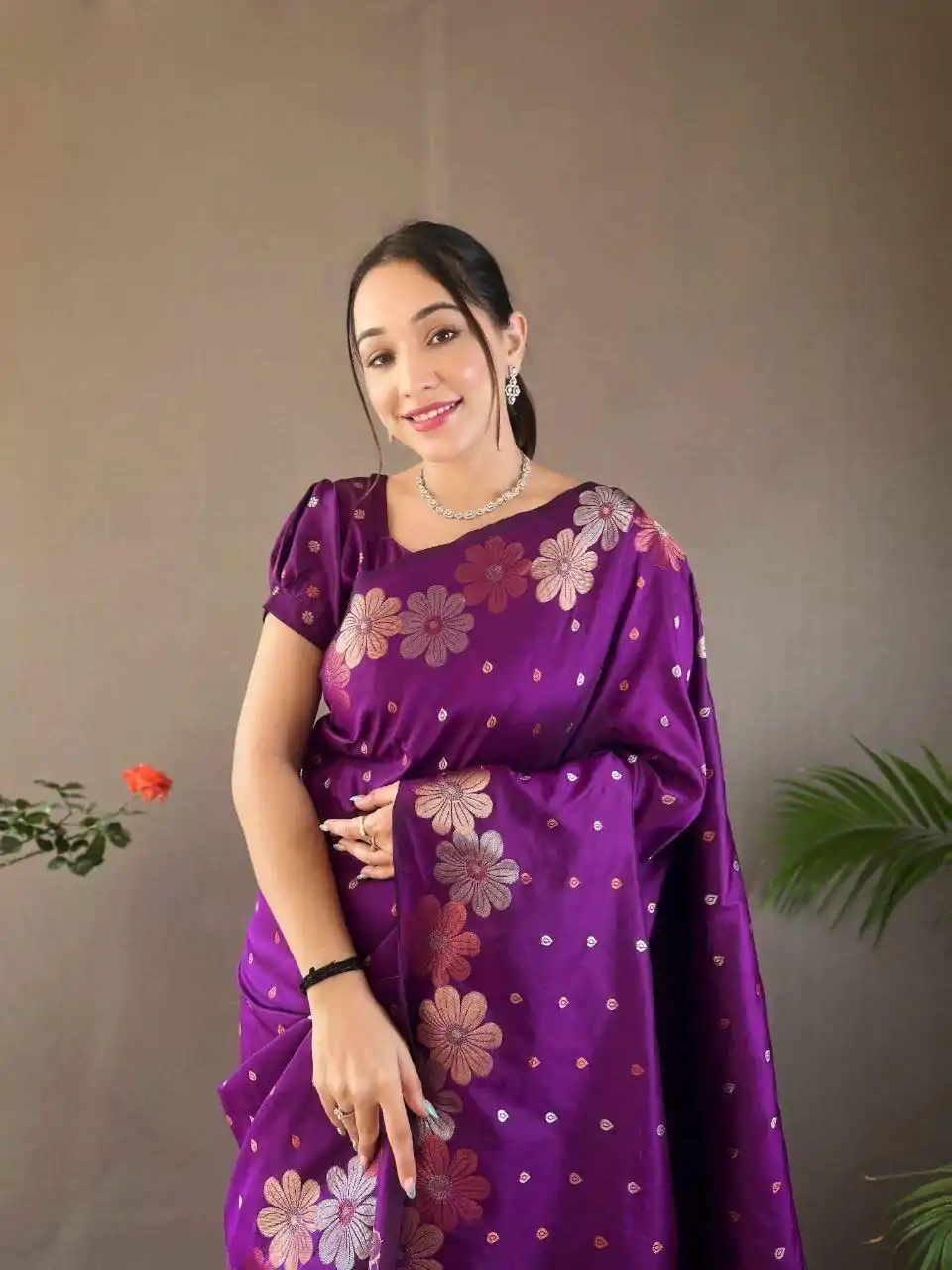 MS 482 Violet Color Soft Litchi Silk Kubera Pattu Saree Casual, Wedding, Festive, Events . Expected Delivery  4-6 Working Days @1249/- only                                                                                                                                           | Embroidered Sarees, Bollywood Sarees, Creative Sarees, Designer Sarees, Ethnic Saree, Modern Digital sarees, Party Wear Sarees, Sarees
