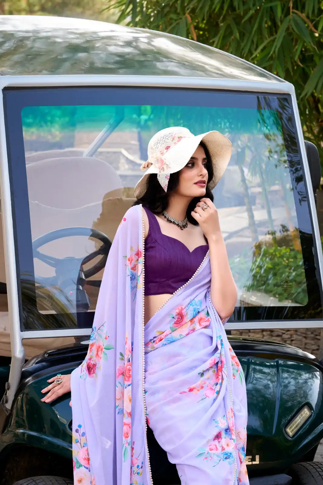 YNF 7041 Light Purple Color Weightless Marble Floral Printed Saree Casual, Wedding, Festive, Events . Expected Delivery  4-6 Working Days @1549/- only                                                                                                                                           | Embroidered Sarees, Bollywood Sarees, Creative Sarees, Designer Sarees, Ethnic Saree, Modern Digital sarees, Party Wear Sarees, Sarees