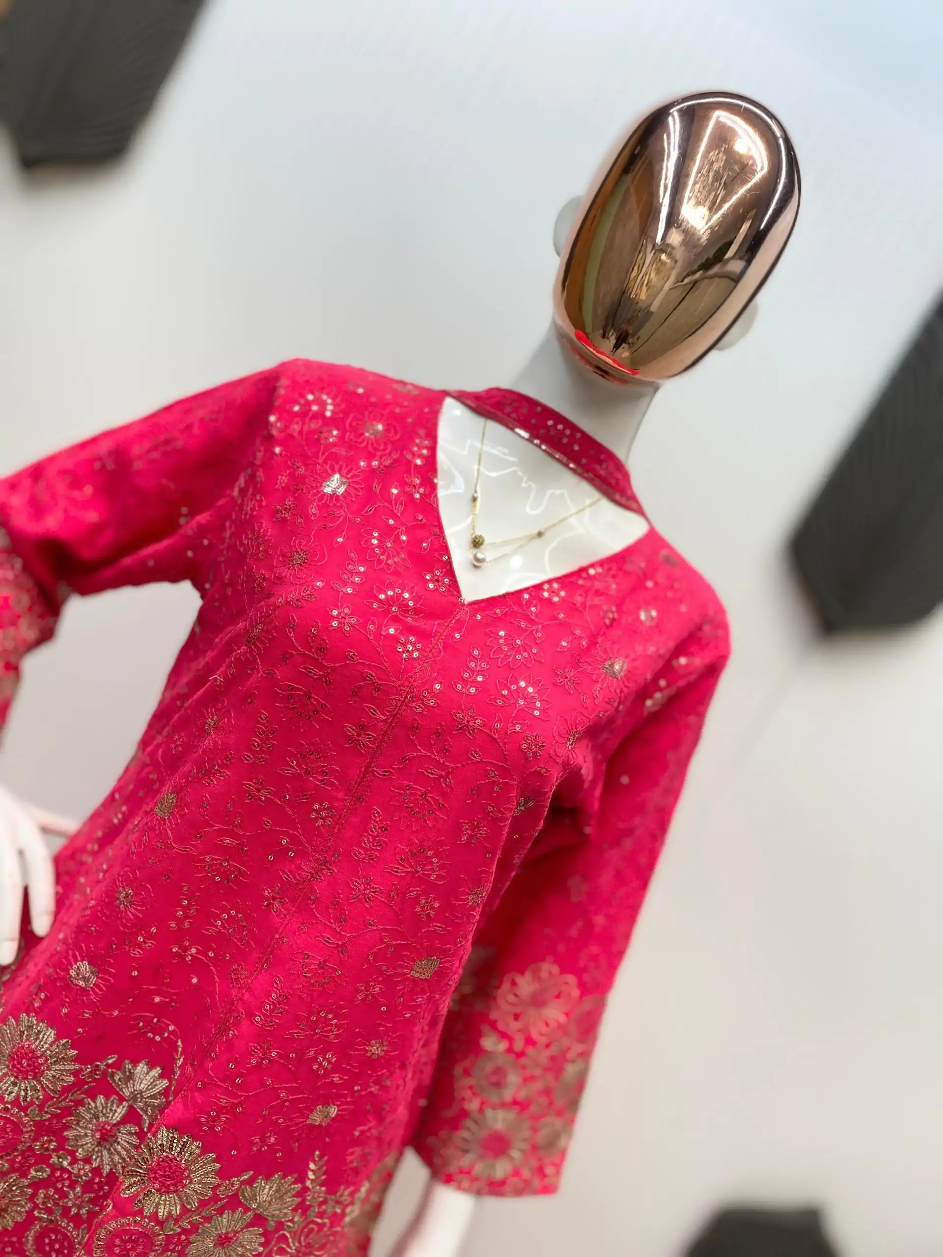 LG 1925 Rani Pink Color georgette Sequence Embroidery Work Salwar Suit Casual, Wedding, Party, Festive, Events Etc.4-6 Working Days@ 1999/-only | Casual Suits, Jump Suits, Creative suits, Designer Suits, Palazzo Suits, Party Wear Suits, Patiala Suits, Salwar suit, Straight Suits