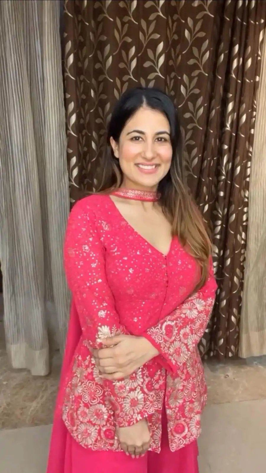 LG 1925 Rani Pink Color georgette Sequence Embroidery Work Salwar Suit Casual, Wedding, Party, Festive, Events Etc.4-6 Working Days@ 1999/-only | Casual Suits, Jump Suits, Creative suits, Designer Suits, Palazzo Suits, Party Wear Suits, Patiala Suits, Salwar suit, Straight Suits