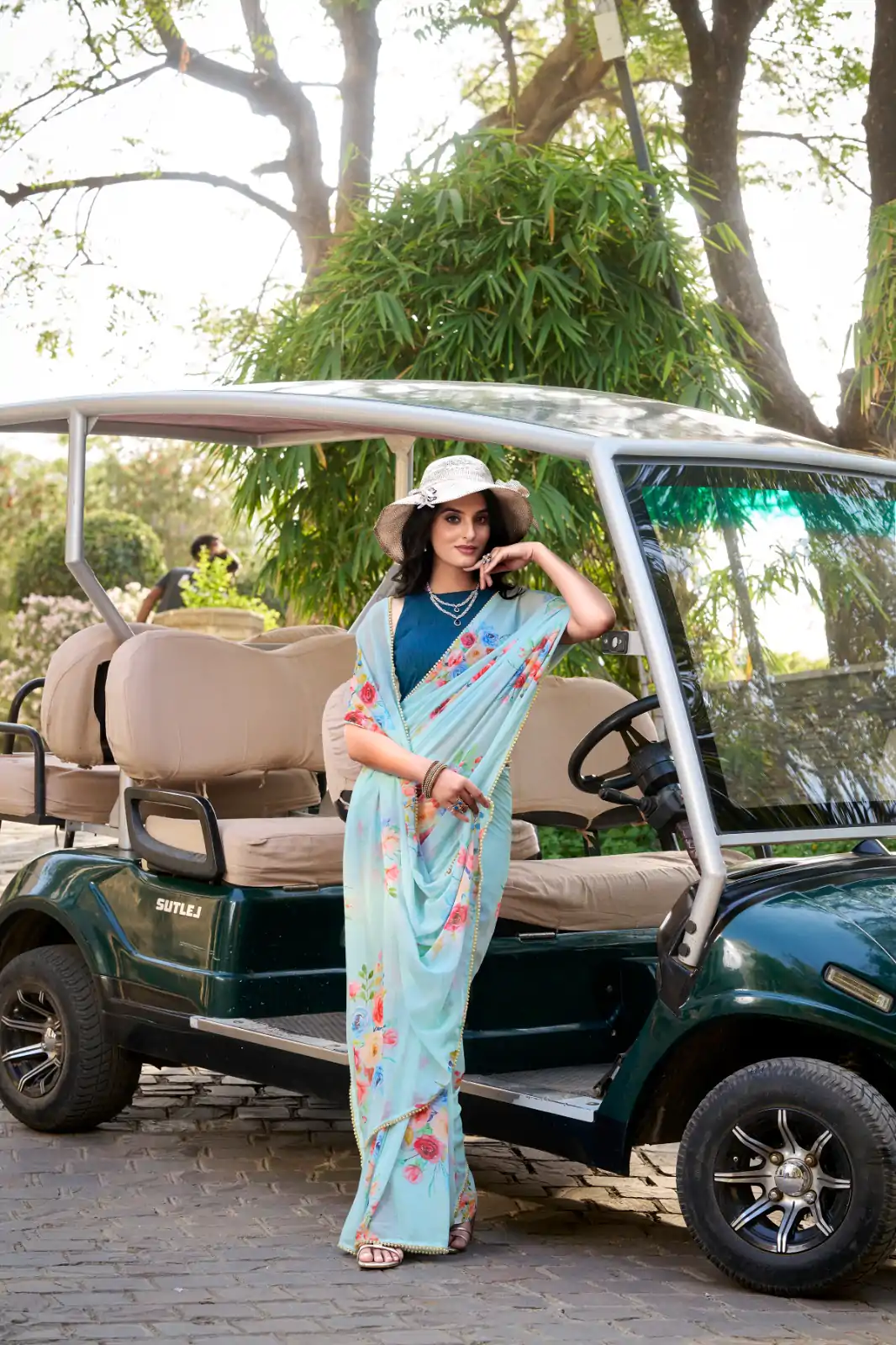 YNF 7041 Sky blue Color Weightless Marble Floral Printed Saree Casual, Wedding, Festive, Events . Expected Delivery  4-6 Working Days @1549/- only                                                                                                                                         | Embroidered Sarees, Bollywood Sarees, Creative Sarees, Designer Sarees, Ethnic Saree, Modern Digital sarees, Party Wear Sarees, Sarees