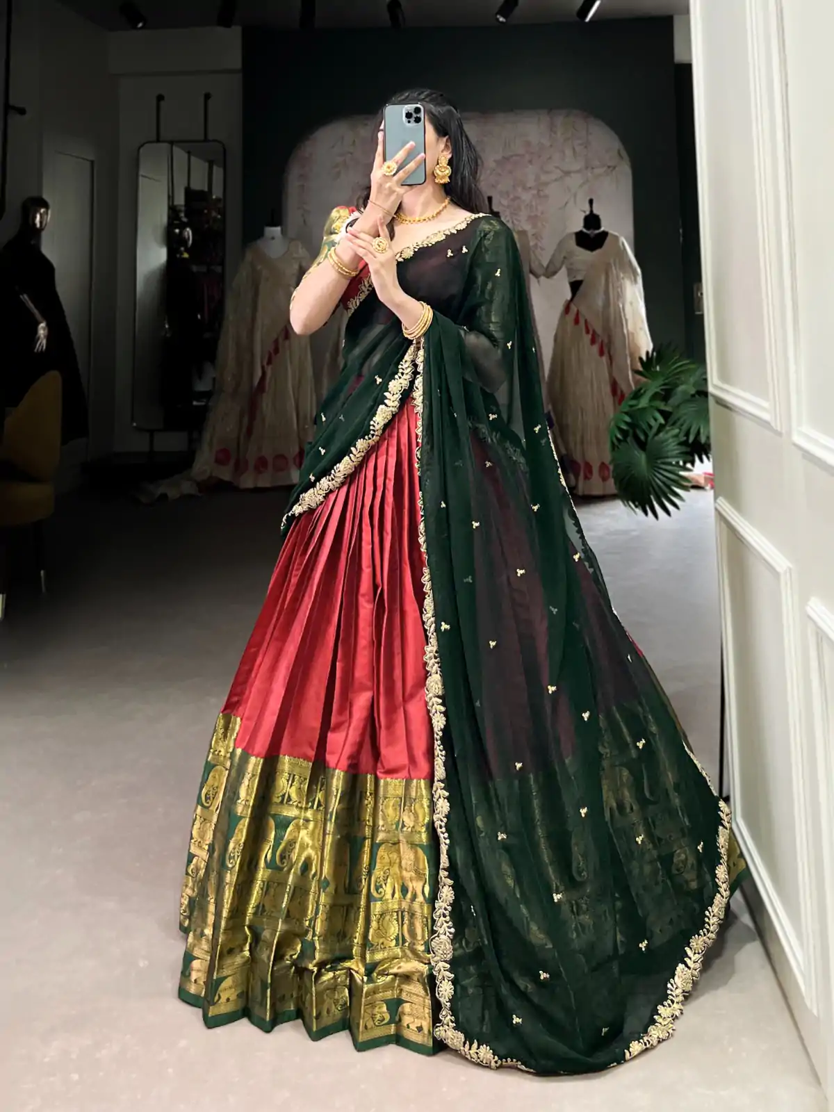 LNB 2032 Red Color Narayan Pattu Zari Weaving Work Lehenga Choli Casual, Wedding, Party, Festive, Events Etc.4-6 Working Days@ 1999/-only | Creative Lehenga, Bollywood Lehenga, Designer Lehenga, Embroidered Lehenga, Lehenga, Party Wear Lehenga