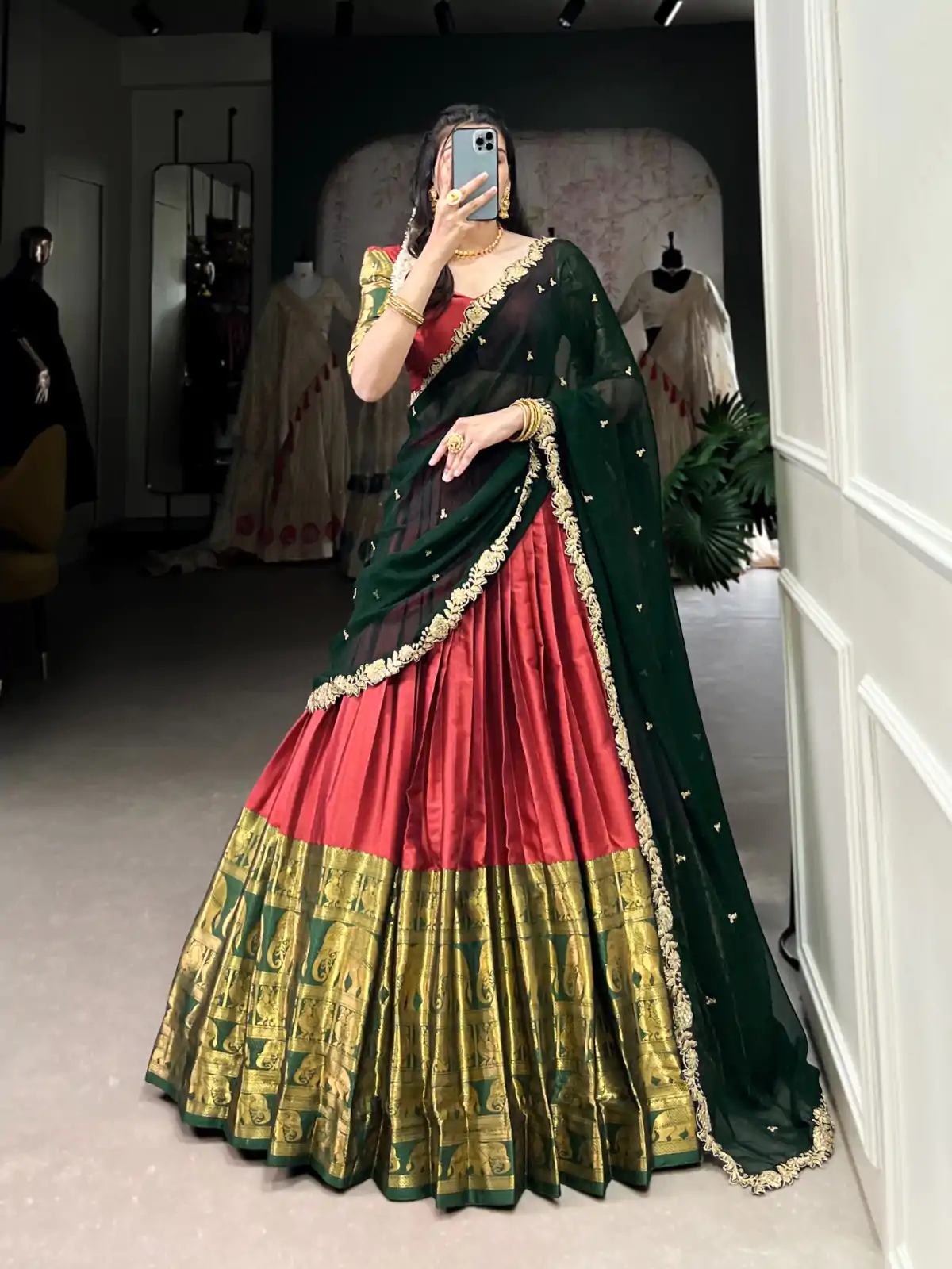 LNB 2032 Red Color Narayan Pattu Zari Weaving Work Lehenga Choli Casual, Wedding, Party, Festive, Events Etc.4-6 Working Days@ 1999/-only | Creative Lehenga, Bollywood Lehenga, Designer Lehenga, Embroidered Lehenga, Lehenga, Party Wear Lehenga