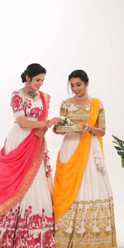 PC 504 Red Color Cotton Kalamkari Print Lehenga Choli Wedding, Party, Festival, Events Etc. Delivery 4-6 Working Days @2149/- | Creative Lehenga, Bollywood Lehenga, Designer Lehenga, Embroidered Lehenga, Lehenga, Party Wear Lehenga