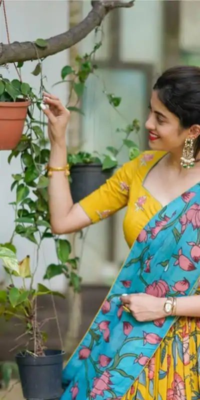 PC 380 Yellow Color Chant Crepe Kalamkari Print Lehenga Choli Casual, Wedding, Party, Festive, Events Etc.4-6 Working Days@ 2079/-only | Creative Lehenga, Bollywood Lehenga, Designer Lehenga, Embroidered Lehenga, Lehenga, Party Wear Lehenga