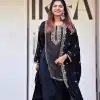 VLM 268 Black Color Georgette With Embroidery Work Salwar Suit Casual, Wedding, Festive, Events . Expected Delivery  4-6 Working Days @2099/- only      | Casual Suits, Jump Suits, Creative suits, Designer Suits, Palazzo Suits, Party Wear Suits, Patiala Suits, Salwar suit, Straight Suits