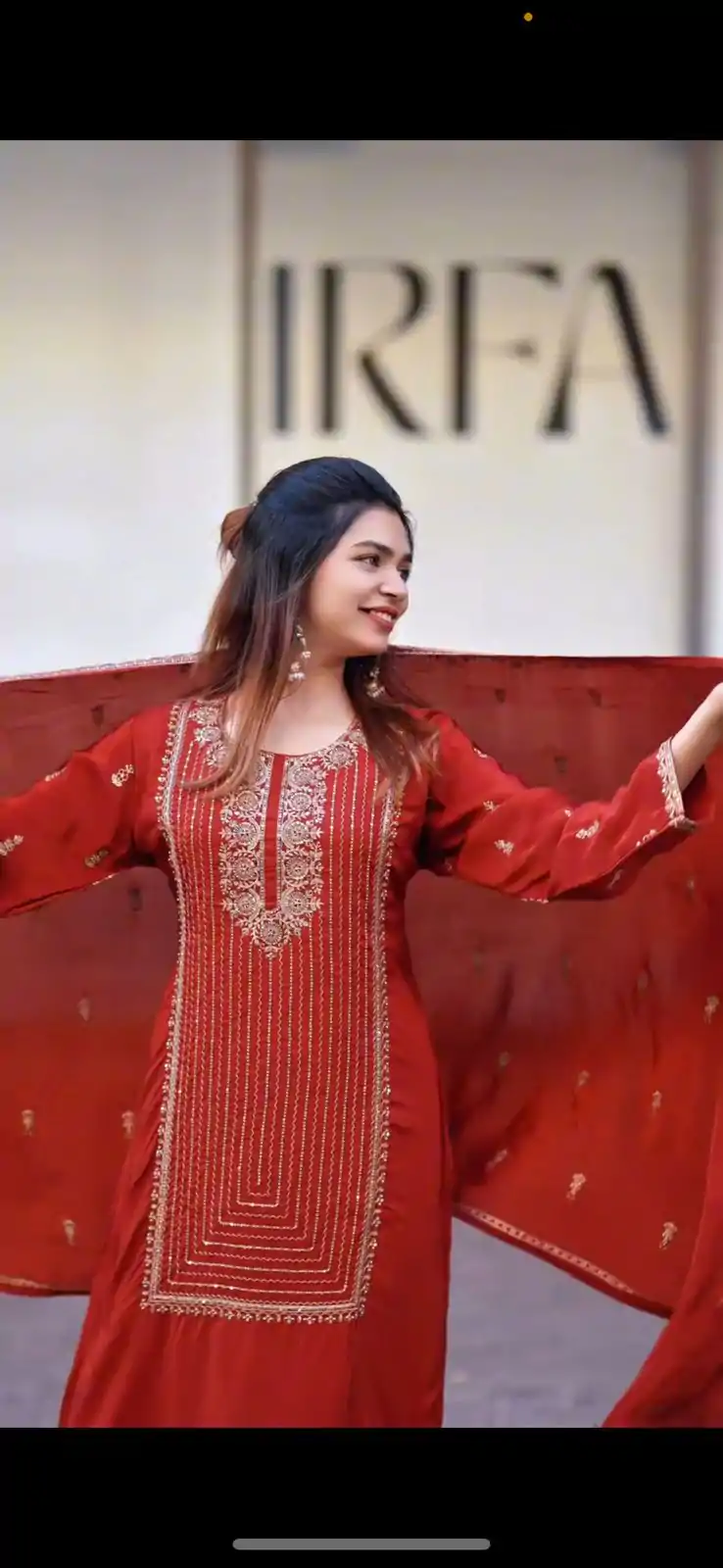 VLM 268 Red Color Georgette With Embroidery Work Salwar Suit Casual, Wedding, Festive, Events . Expected Delivery  4-6 Working Days @2099/- only      | Casual Suits, Jump Suits, Creative suits, Designer Suits, Palazzo Suits, Party Wear Suits, Patiala Suits, Salwar suit, Straight Suits