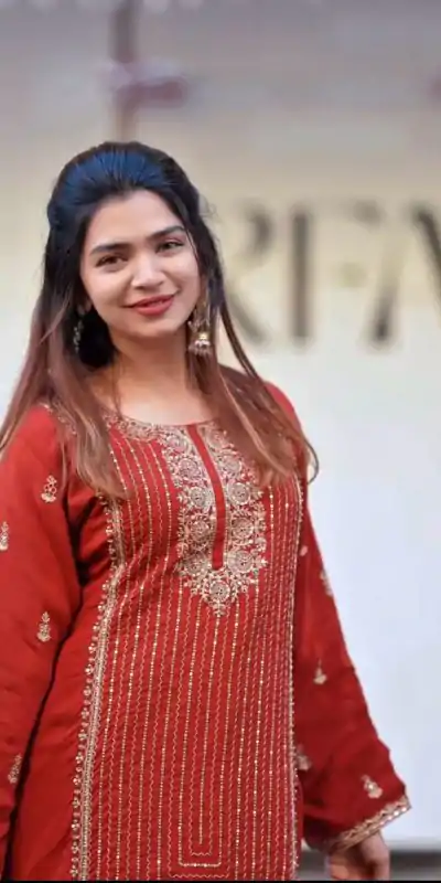 VLM 268 Red Color Georgette With Embroidery Work Salwar Suit Casual, Wedding, Festive, Events . Expected Delivery  4-6 Working Days @2099/- only      | Casual Suits, Jump Suits, Creative suits, Designer Suits, Palazzo Suits, Party Wear Suits, Patiala Suits, Salwar suit, Straight Suits