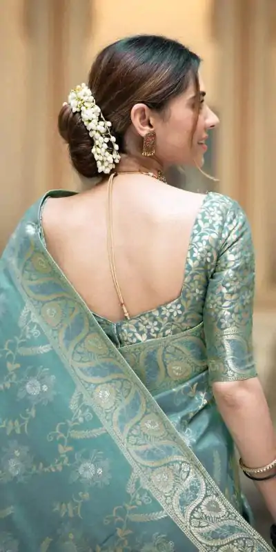 MB 494 Sky Blue Color Soft Litchi Silk All Over Weaving Saree Casual, Wedding, Festive, Events . Expected Delivery  4-6 Working Days @1199/- only                                                                                                                                             | Embroidered Sarees, Bollywood Sarees, Creative Sarees, Designer Sarees, Ethnic Saree, Modern Digital sarees, Party Wear Sarees, Sarees