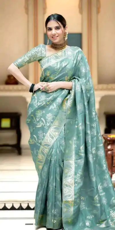 MB 494 Sky Blue Color Soft Litchi Silk All Over Weaving Saree Casual, Wedding, Festive, Events . Expected Delivery  4-6 Working Days @1199/- only                                                                                                                                             | Embroidered Sarees, Bollywood Sarees, Creative Sarees, Designer Sarees, Ethnic Saree, Modern Digital sarees, Party Wear Sarees, Sarees