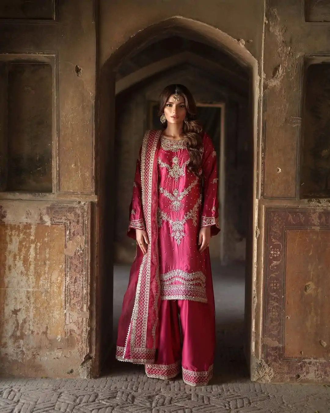 SRK 5251 Rani Pink Color Chinnon Silk Sequence Work Salwar Suit Salwar Suit Casual, Wedding, Festive, Events . Expected Delivery  4-6 Working Days @2149/- | Casual Suits, Jump Suits, Creative suits, Designer Suits, Palazzo Suits, Party Wear Suits, Patiala Suits, Salwar suit, Straight Suits