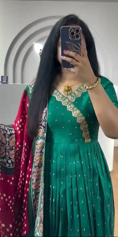 PC 407 Rama Color Chinon Thread Sequence Work Gown Casual, Wedding, Party, Festive, Events Etc. Expected Delivery 4-6 Working Days @2049/- | Bollywood Gowns, Creative Gowns, Designer Gowns, Embroidered Gowns, Gowns, Party Wear Gowns