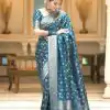 MS 483 Blue Color Soft Litchi Silk Kubera Pattu Saree Casual, Wedding, Festive, Events . Expected Delivery  4-6 Working Days @1199/- only                                                                                                                                             | Embroidered Sarees, Bollywood Sarees, Creative Sarees, Designer Sarees, Ethnic Saree, Modern Digital sarees, Party Wear Sarees, Sarees