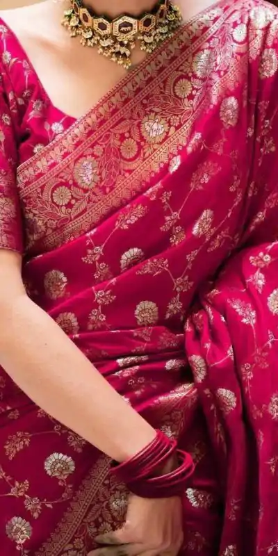 MS 483 Rani Pink Color Soft Litchi Silk Kubera Pattu Saree Casual, Wedding, Festive, Events . Expected Delivery  4-6 Working Days @1199/- only                                                                                                                                             | Embroidered Sarees, Bollywood Sarees, Creative Sarees, Designer Sarees, Ethnic Saree, Modern Digital sarees, Party Wear Sarees, Sarees