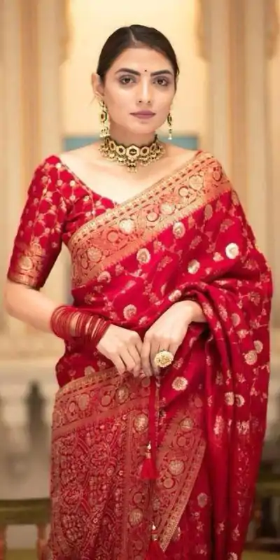 MS 483 Red Color Soft Litchi Silk Kubera Pattu Saree Casual, Wedding, Festive, Events . Expected Delivery  4-6 Working Days @1199/- only                                                                                                                                             | Embroidered Sarees, Bollywood Sarees, Creative Sarees, Designer Sarees, Ethnic Saree, Modern Digital sarees, Party Wear Sarees, Sarees