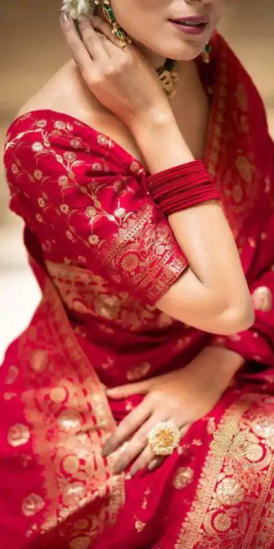 MS 483 Red Color Soft Litchi Silk Kubera Pattu Saree Casual, Wedding, Festive, Events . Expected Delivery  4-6 Working Days @1199/- only                                                                                                                                             | Embroidered Sarees, Bollywood Sarees, Creative Sarees, Designer Sarees, Ethnic Saree, Modern Digital sarees, Party Wear Sarees, Sarees