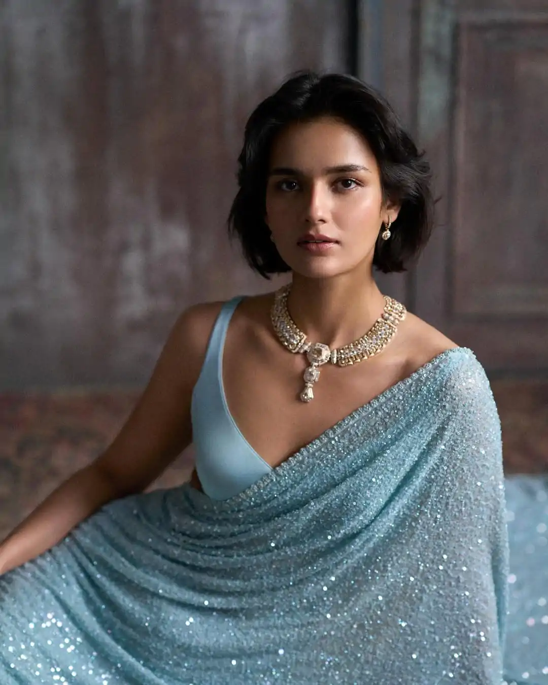 DF 3449Sky Blue Color Georgette Khichdi Sequence Work Saree Casual, Wedding, Festive, Events . Expected Delivery  4-6 Working Days @1899/- only                                                                                                                                           | Embroidered Sarees, Bollywood Sarees, Creative Sarees, Designer Sarees, Ethnic Saree, Modern Digital sarees, Party Wear Sarees, Sarees