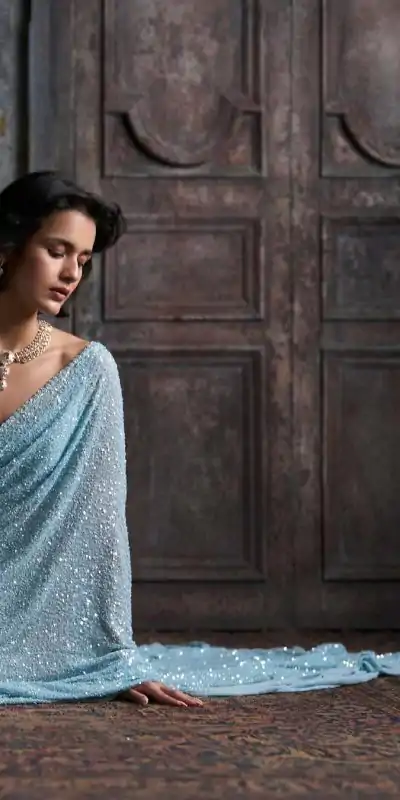 DF 3449Sky Blue Color Georgette Khichdi Sequence Work Saree Casual, Wedding, Festive, Events . Expected Delivery  4-6 Working Days @1899/- only                                                                                                                                           | Embroidered Sarees, Bollywood Sarees, Creative Sarees, Designer Sarees, Ethnic Saree, Modern Digital sarees, Party Wear Sarees, Sarees