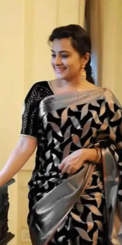  MS 172 Black Color Soft Litchi Silk All Over Weaving Saree Casual, Wedding, Festive, Events . Expected Delivery  4-6 Working Days @1199/- only      | Embroidered Sarees, Bollywood Sarees, Creative Sarees, Designer Sarees, Ethnic Saree, Modern Digital sarees, Party Wear Sarees, Sarees