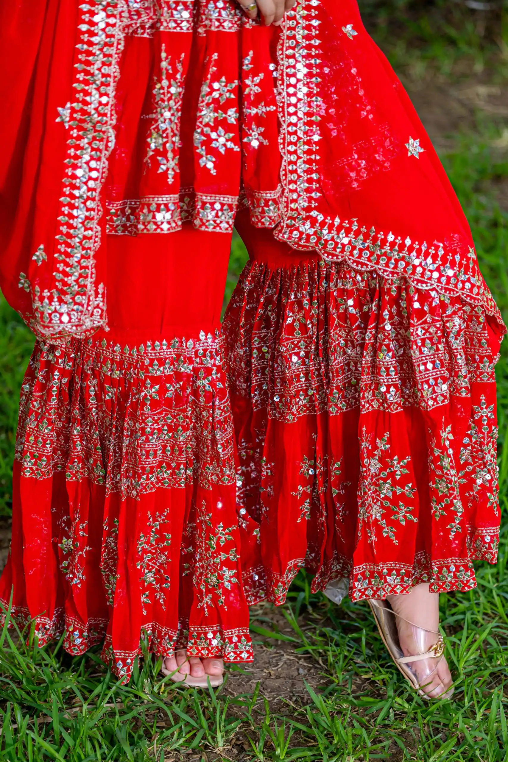 Ram 094 Red Color Georgette 7mm Sequence Work Salwar Suit Casual, Wedding, Festive, Events . Expected Delivery  4-6 Working Days @2349/- only      | Casual Suits, Jump Suits, Creative suits, Designer Suits, Palazzo Suits, Party Wear Suits, Patiala Suits, Salwar suit, Straight Suits