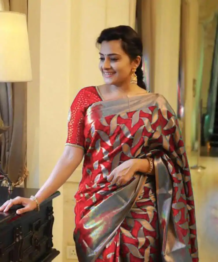  MS 172 Red Color Soft Litchi Silk All Over Weaving Saree Casual, Wedding, Festive, Events . Expected Delivery  4-6 Working Days @1199/- only      | Embroidered Sarees, Bollywood Sarees, Creative Sarees, Designer Sarees, Ethnic Saree, Modern Digital sarees, Party Wear Sarees, Sarees