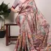 YNF 7019 Cream Color Tushar Silk With Viscose Border Printed Saree Casual, Wedding, Festive, Events . Expected Delivery  4-6 Working Days @1699/- only                                                                                                                                           | Embroidered Sarees, Bollywood Sarees, Creative Sarees, Designer Sarees, Ethnic Saree, Modern Digital sarees, Party Wear Sarees, Sarees