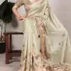 YNF 7019 Light Pista Color Tushar Silk With Viscose Border Printed Saree Casual, Wedding, Festive, Events . Expected Delivery  4-6 Working Days @1699/- only                                                                                                                                           | Embroidered Sarees, Bollywood Sarees, Creative Sarees, Designer Sarees, Ethnic Saree, Modern Digital sarees, Party Wear Sarees, Sarees