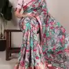 YNF 7019 Multi Color Tushar Silk With Viscose Border Printed Saree Casual, Wedding, Festive, Events . Expected Delivery  4-6 Working Days @1699/- only                                                                                                                                           | Embroidered Sarees, Bollywood Sarees, Creative Sarees, Designer Sarees, Ethnic Saree, Modern Digital sarees, Party Wear Sarees, Sarees